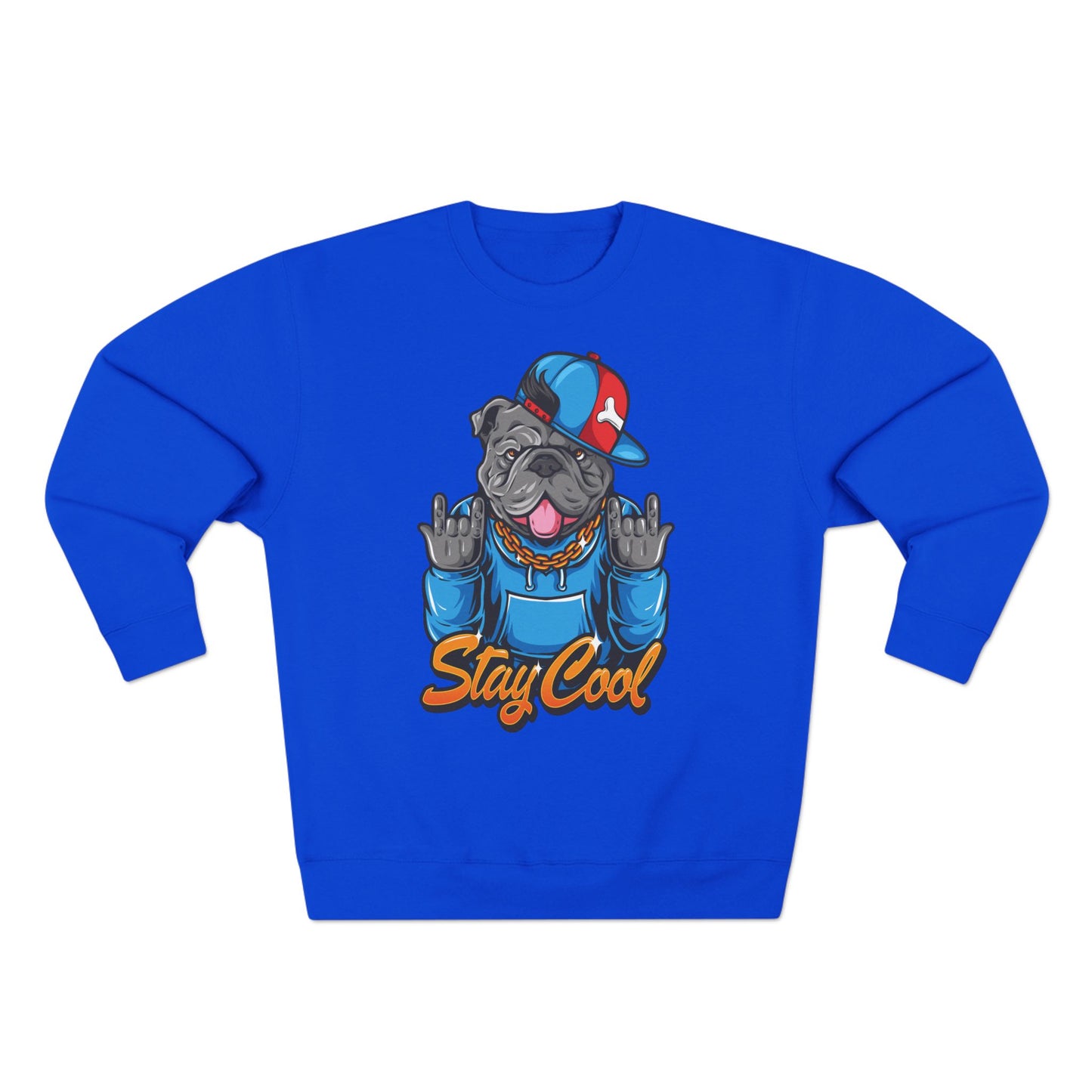 Cool Pug Graphic Crewneck Sweatshirt