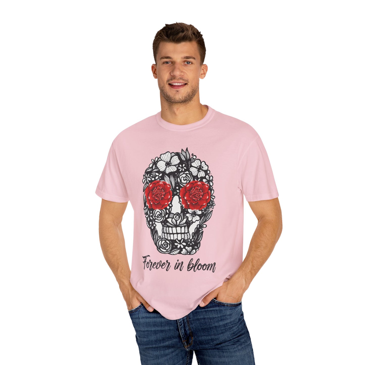 Floral Skull T-Shirt - Forever in Bloom