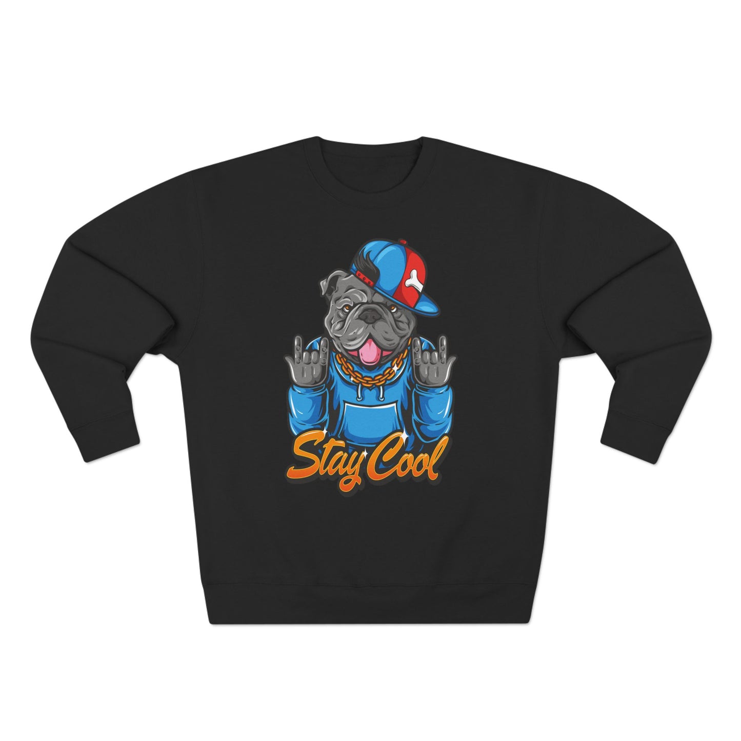 Cool Pug Graphic Crewneck Sweatshirt