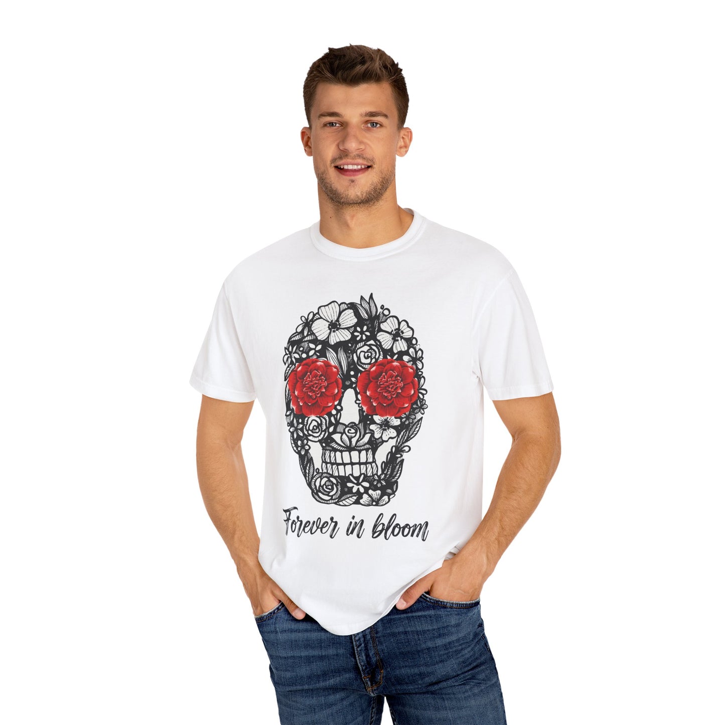 Floral Skull T-Shirt - Forever in Bloom