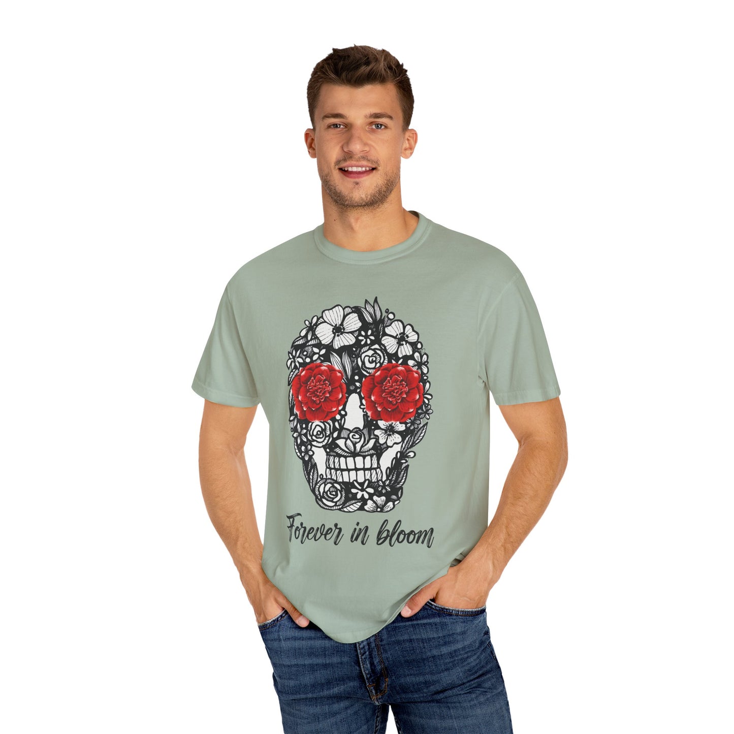 Floral Skull T-Shirt - Forever in Bloom