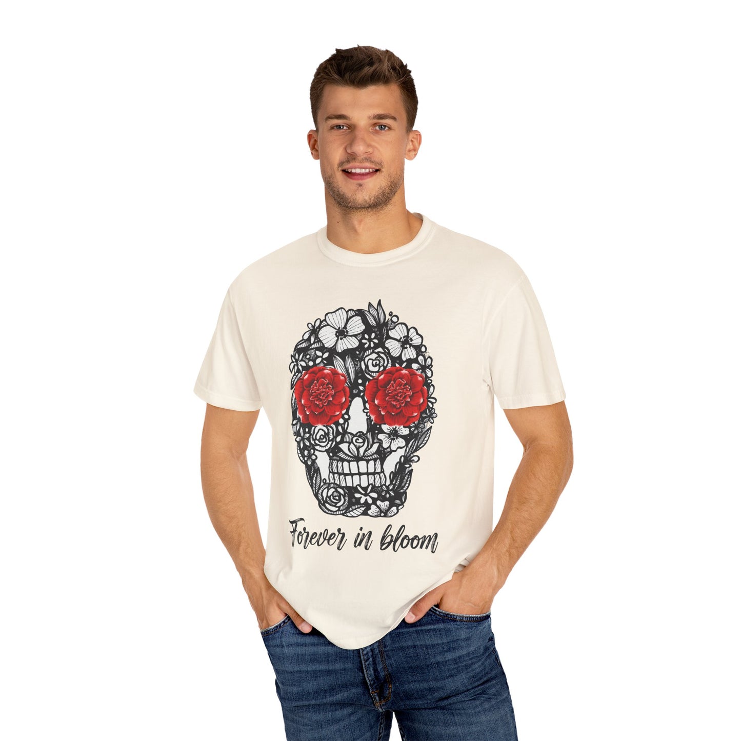 Floral Skull T-Shirt - Forever in Bloom
