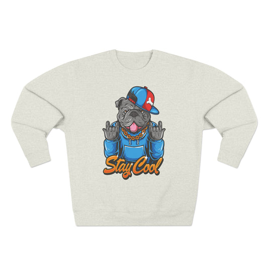 Cool Pug Graphic Crewneck Sweatshirt