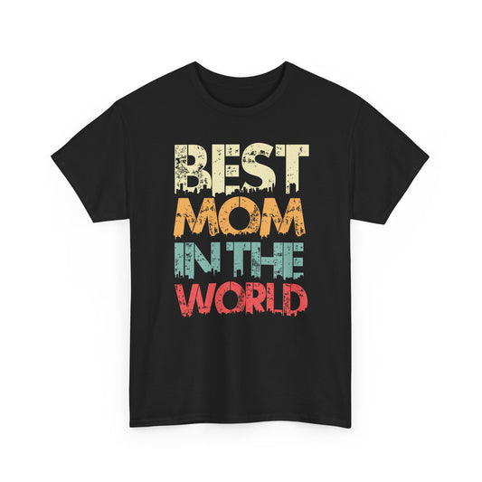 Best Mom in the World – Premium Quality Retro Style T-Shirt