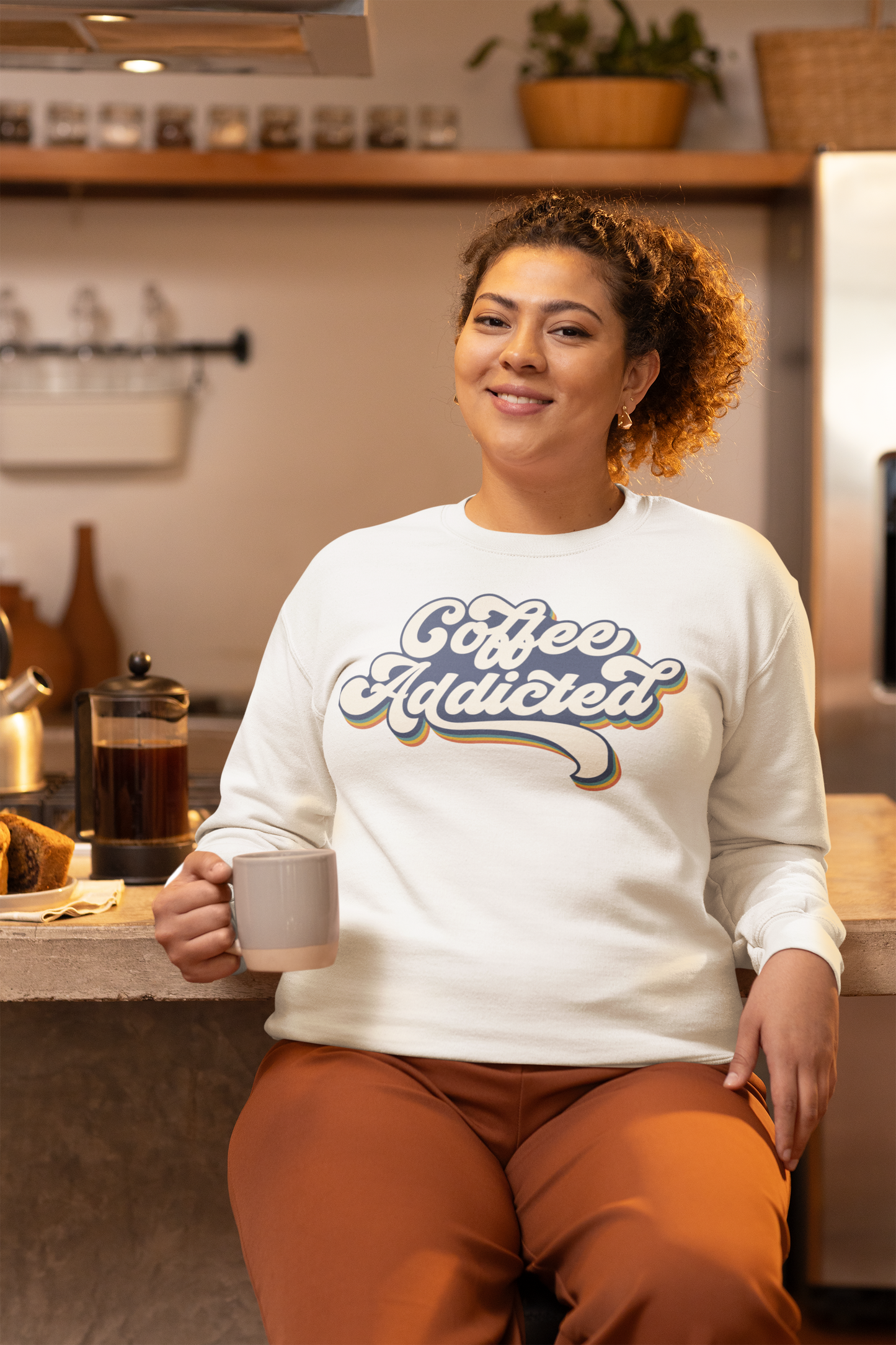 Coffee Addicted Unisex Crewneck Sweatshirt