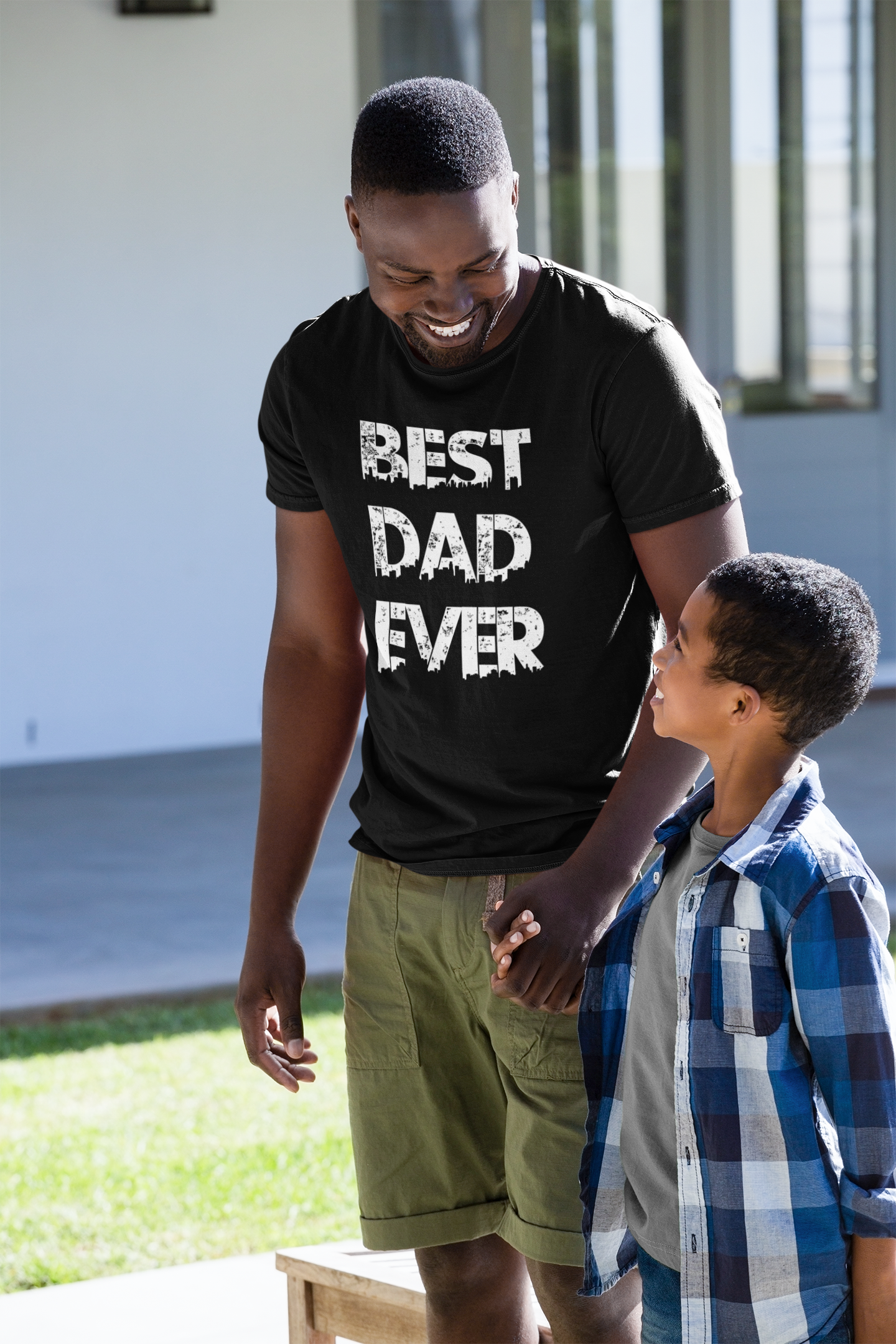 Feelin Good Tees Best Dad Ever Gift for Dad  Unisex Heavy Cotton T Shirt